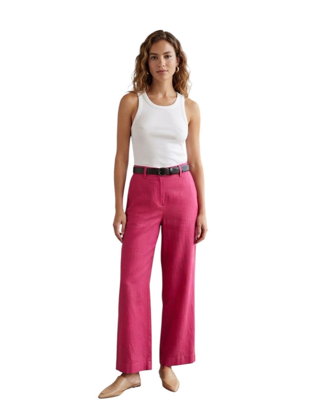 Lucy Paris Wide-Leg Pants in Bright Pink NWT Size XL